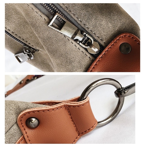 ⚘GRAY Vegan Leather Crossbody B… - Picture 8 of 8